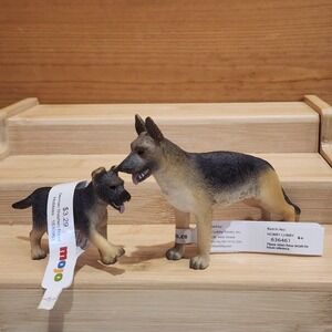 MOJO‎ German Shepherd 2 Dog Pup Baby Animal Figure NEW Educational Learning Toys
